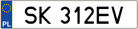 Truck License Plate